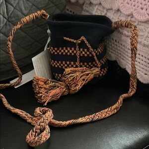 Perfect for the beach! Woven Multicolor Crossbody Bag